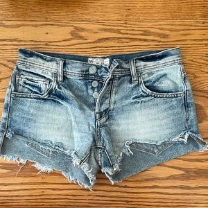 Free People denim shorts